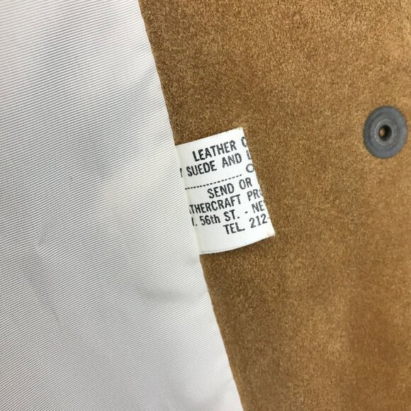 Vintage Dawn Fashions Suede Leather Fringe Jacket 60’s Hippy Size M - Picture 7 of 15